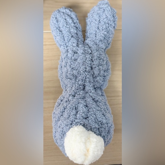 Hand Crafted Other - Handmade Hand Crafted Knit Blue Gray Bunny Easter Gift